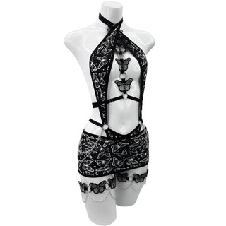 Noir Butterfly Micro Tube Skirt