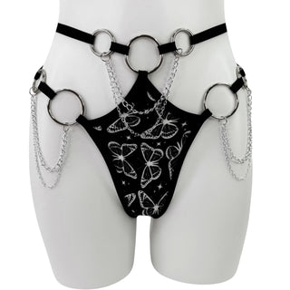 Noir Buttefly Cut Out Bottoms