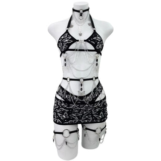 Noir Butterfly Diamond Top