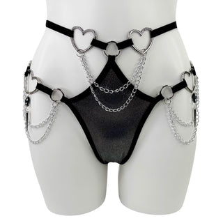 Metallic Kiss Cut Out Bottoms