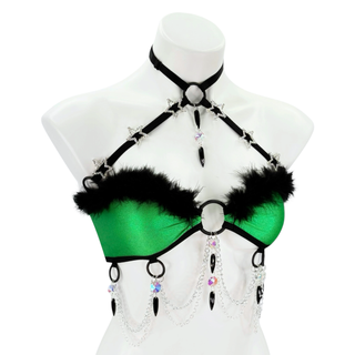 Poison Pixie Mini Fur Bandeau Top