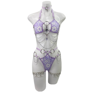 Purple Bloom Square Top