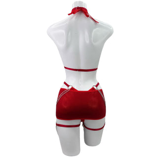 Red Hot Harness Bra
