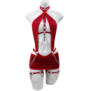 Red Hot Micro Tube Skirt