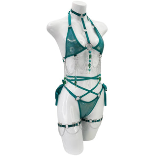 Teal Temptation Strappy Bottoms