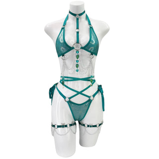 Teal Temptation Strappy Bottoms