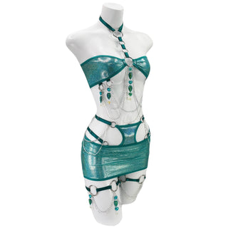 Teal Temptation Mini Bandeau Top