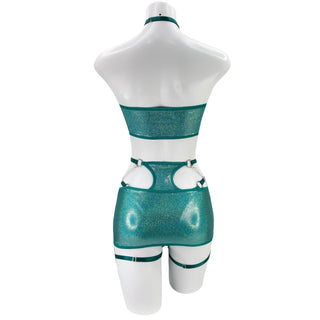 Teal Temptation Mini Bandeau Top