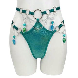 Teal Temptation Ring Cut Out Bottoms