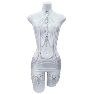 Ice Angel Cutout Bodysuit