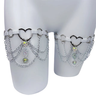 Ice Angel Heart Leg Garters
