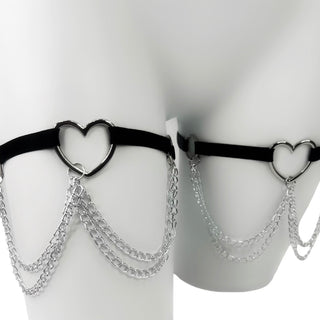 Heart Chain Leg Garters
