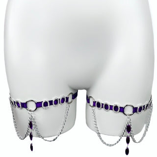 Olivia Rhinestone Leg Garters