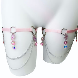 Baby Pink Leg Garters