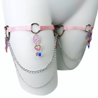 Baby Pink Leg Garters