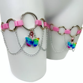 Glitter Wings Leg Garters