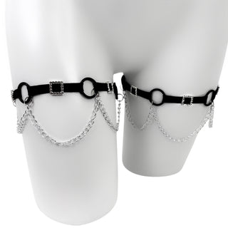 Square Chain Leg Garters