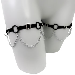 Square Chain Leg Garters