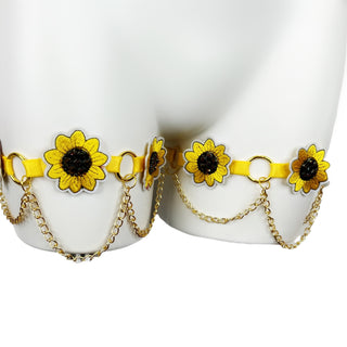Sunflower Leg Garters