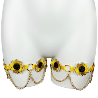 Sunflower Leg Garters