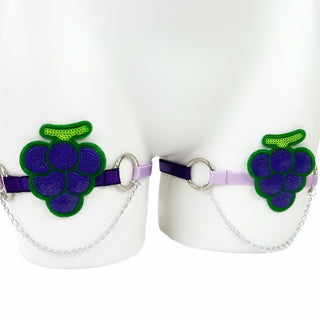 Grape Leg Garters