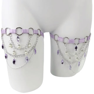 Pearl Dreams Leg Garters