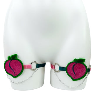 Peach Blush Leg Garters