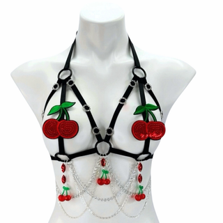 Cherry Harness Bra