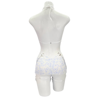 Crystal Wings Cutout Bodysuit