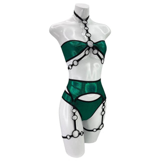 Emerald Garter Belt