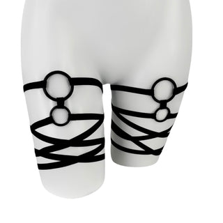 Emerald Wrap Leg Garters