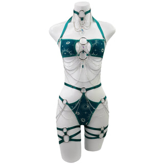 Teal Celestial Square Top