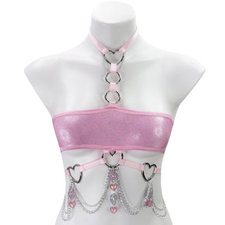 Baby Pink Mini Bandeau Top