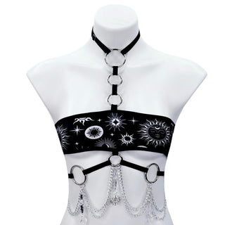 Black Celestial Mini Bandeau Top