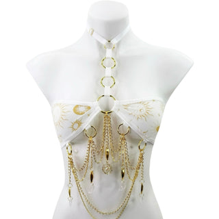 White Celestial Mini Bandeau Top