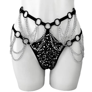 Reflective Dot Cut Out Bottoms